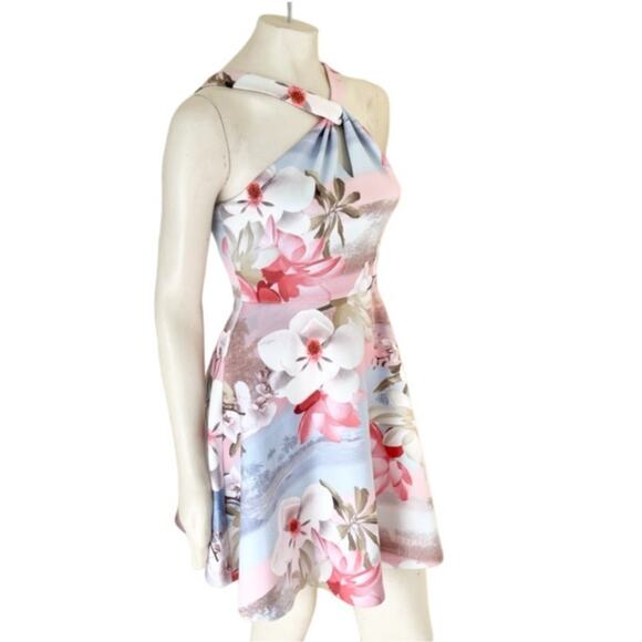 NEW TED BAKER Umerta Floral Skater Dress  Pockets Tropical Beach Hawaiian SZ S - Picture 7 of 13
